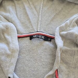 Nic+Zoe Gray Knit Sweater